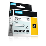 Cinta para rotuladora Dymo 19 mm Negro sobre blanco 18445 - vista 3