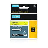 Cinta para rotuladora Dymo 12 mm Negro sobre amarillo 18490