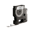 Cinta para rotuladora Dymo 12 mm Negro sobre blanco S0718060