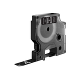 Cinta para rotuladora Dymo 12 mm Blanco sobre negro S0720610