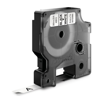 Cinta para rotuladora Dymo 9 mm Negro sobre blanco S0720680