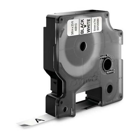 Cinta para rotuladora Dymo 9 mm Negro sobre blanco S0720680