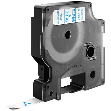 Cinta para rotuladora Dymo 9 mm Azul sobre blanco S0720690