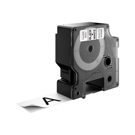 Cinta para rotuladora Dymo 24 mm Negro sobre blanco S0720930