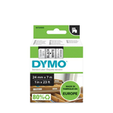 Cinta para rotuladora Dymo 24 mm Negro sobre blanco S0720930 - vista 2