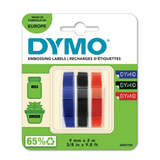 Cinta para rotuladora Dymo 9 mm Azul, Negro y Rojo S0847750 - vista 3