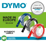 Cinta para rotuladora Dymo 9 mm Azul, Negro y Rojo S0847750 - vista 6