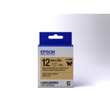 Cinta para rotuladora Epson 12 mm Negro sobre dorado C53S654001 - vista 2