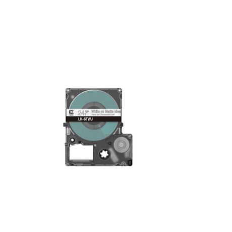 Cinta para rotuladora Epson 24 mm Blanco y Transparente C53S672070 - vista 2