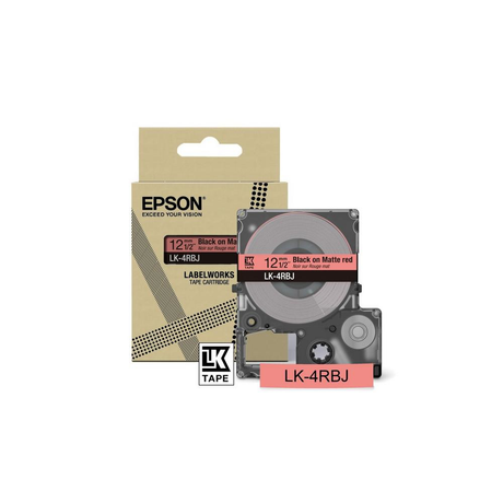 Cinta para rotuladora Epson 12 mm Negro y Rojo C53S672071