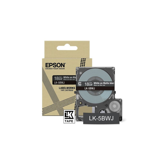 Cinta para rotuladora Epson 18 mm Azul y Negro C53S672081