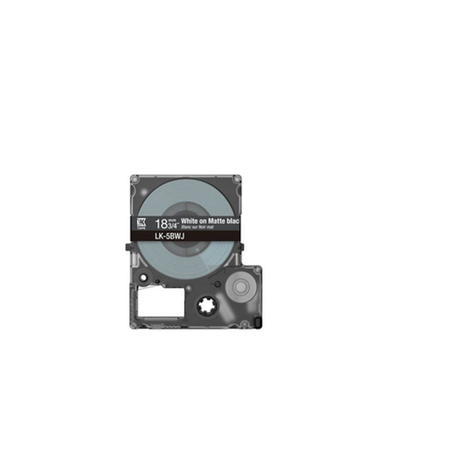 Cinta para rotuladora Epson 18 mm Blanco y Negro C53S672083 - vista 2