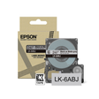 Cinta para rotuladora Epson 24 mm Negro sobre gris C53S672088