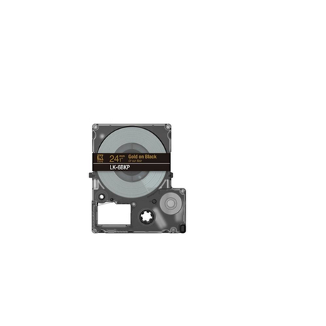 Cinta para rotuladora Epson 24 mm Dorado y Negro C53S672096 - vista 2