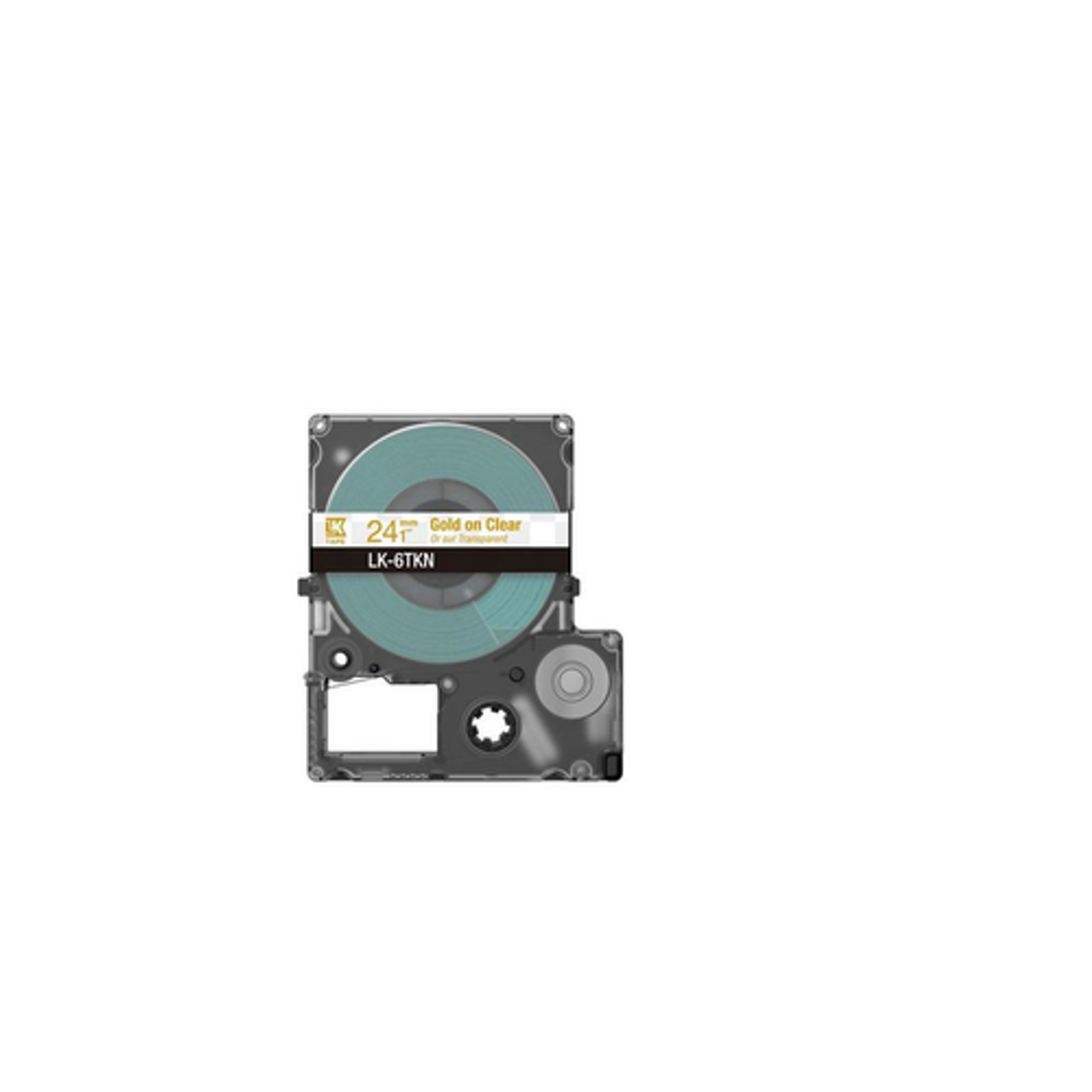 Cinta para rotuladora Epson 24 mm Dorado y Transparente C53S672098 - vista 2