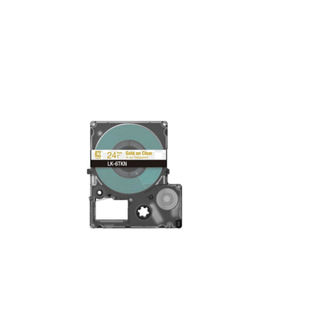 Cinta para rotuladora Epson 24 mm Dorado y Transparente C53S672098 - vista 2