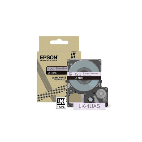 Cinta para rotuladora Epson 12 mm Gris y Violeta C53S672107