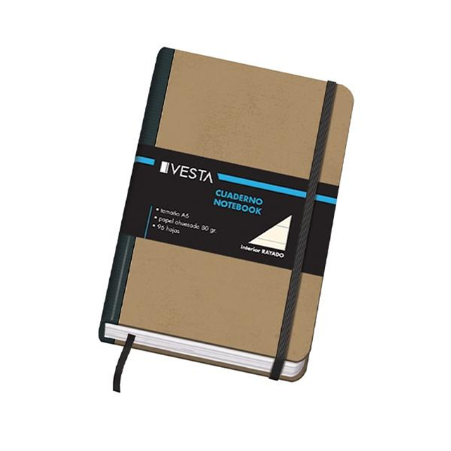Cuaderno Dohe Vesta Nature Tapa Cartone Rayado Horizontal A6