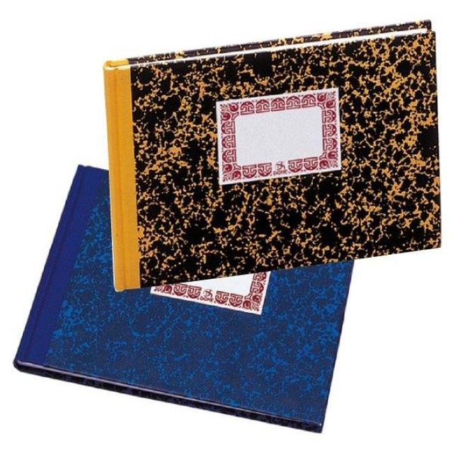 Cuaderno Dohe Cartone Cuentas Corrientes 100h Numeradas Cuarto Apaisado Amarillo