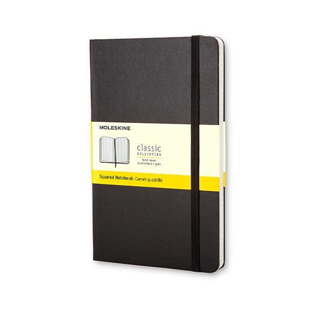 Cuaderno Moleskine Classic Tapa Dura 192 Paginas Cuadrícula 5x5 Pocket Negro