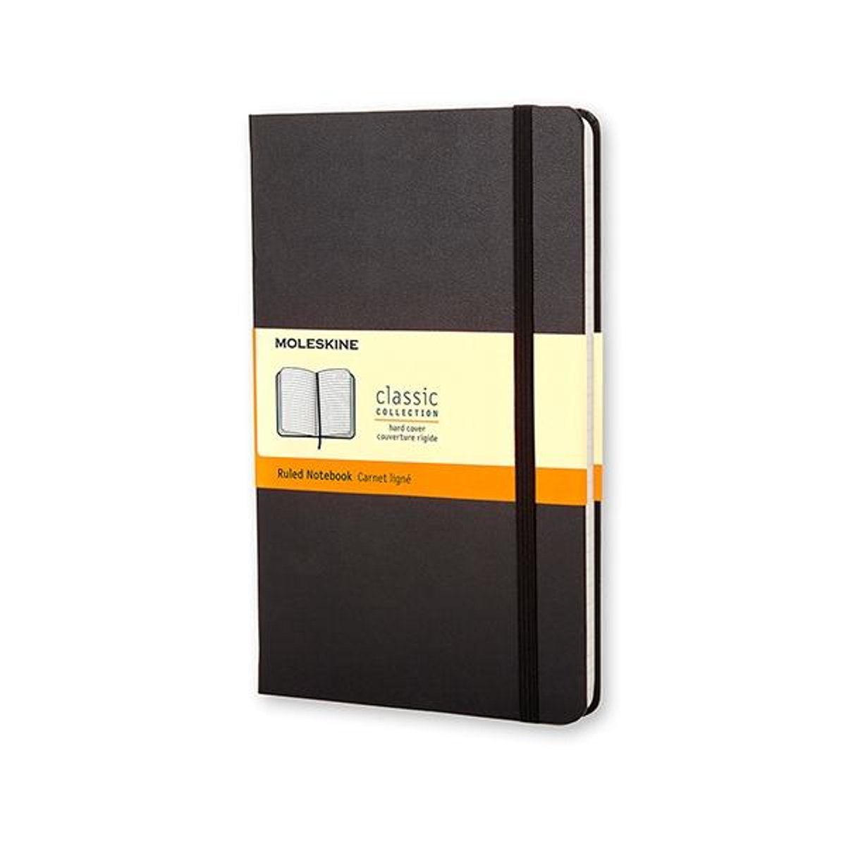 Cuaderno Moleskine Classic Tapa Dura 240 Paginas Rayado Large Negro