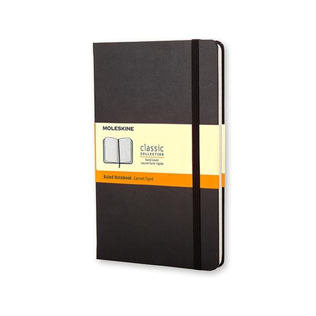 Cuaderno Moleskine Classic Tapa Dura 240 Paginas Rayado Large Negro