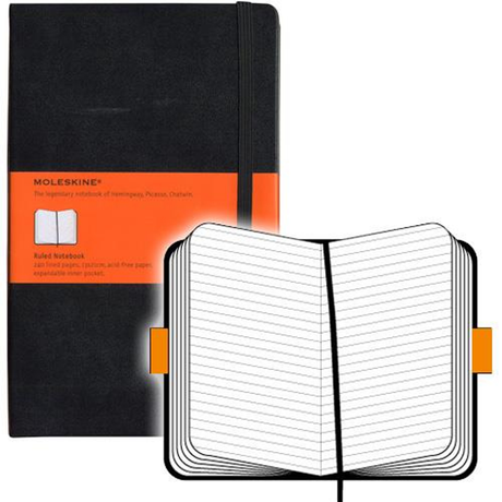 Cuaderno Moleskine Classic Tapa Dura 240 Paginas Rayado Large Negro - vista 6