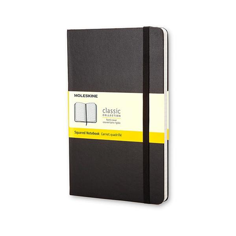 Cuaderno Moleskine Classic Tapa Dura 240 Paginas Cuadrícula 5x5 Large Negro
