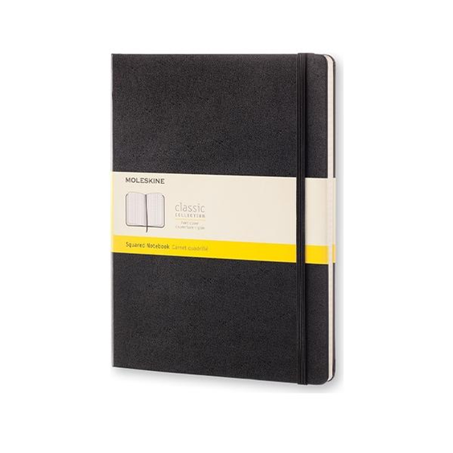 Cuaderno Moleskine Classic Tapa Dura 192 Paginas Cuadrícula X-large Negro