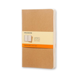 Cuaderno Moleskine Paq.3 Libretas Cahier L Rayas Marron Kraft