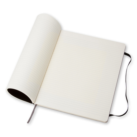 Cuaderno Moleskine Classic Tapa Blanda 192 Paginas Rayado X-large Negro - vista 4