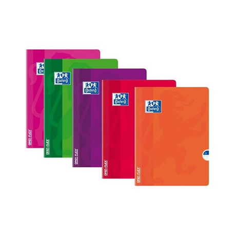 Cuaderno Oxford Libreta Grapada Tapa Plástico Openflex 48H 90G Horizontal A4 Colores