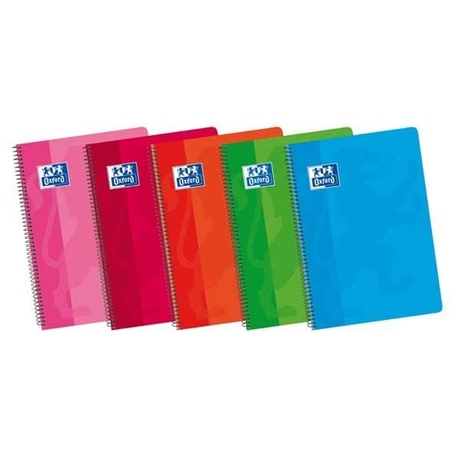 Cuaderno Oxford Tapa Carton 80H 90G Cuadrícula 4X4 Cuarto Colores Surtidos