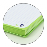 Cuaderno Oxford Microperfonado 80h 90g Cuadrícula 5x5 A4+ Verde - vista 2