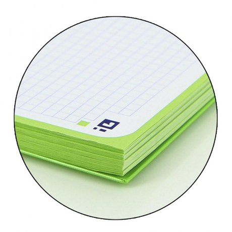 Cuaderno Oxford Microperfonado 80h 90g Cuadrícula 5x5 A4+ Verde - vista 2