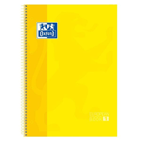 Cuaderno Oxford Microperforado Europeanbook 1 Tapas Extraduras 80H 90G Amarillo