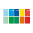 Cuaderno Pacsa Plastipac Tapa Polipropileno 80h 90g Cuadrícula 4x4 Folio Colores