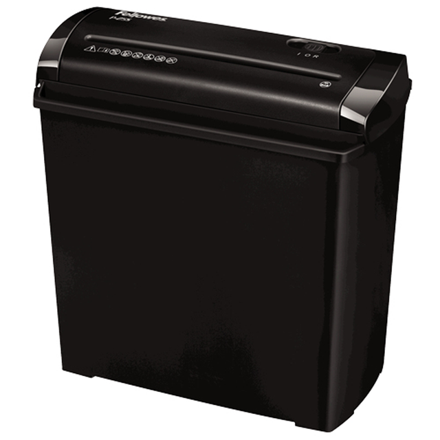Destructora Fellowes P-25S/ Corte en Tiras de 7mm/ Negra