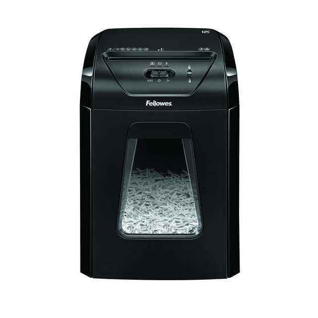 Destructora Fellowes 12C/ Corte en Partículas de 4 X 40mm/ Negra