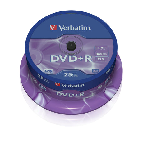 DVD+R Verbatim 43500 4,7GB 16x, 25 unidades
