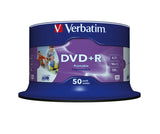 DVD+R Verbatim 43512 4,7GB 16x imprimible, 50 unidades