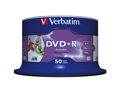 DVD+R Verbatim 43512 4,7GB 16x imprimible, 50 unidades