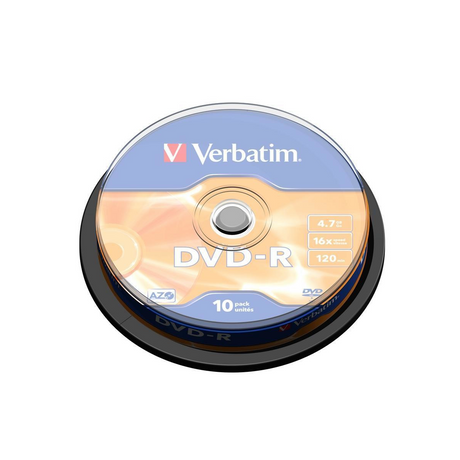 DVD-R Verbatim 4,7 GB pack de 10 unidades