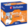 DVD-R Verbatim 4,7 GB pack de 10 unidades