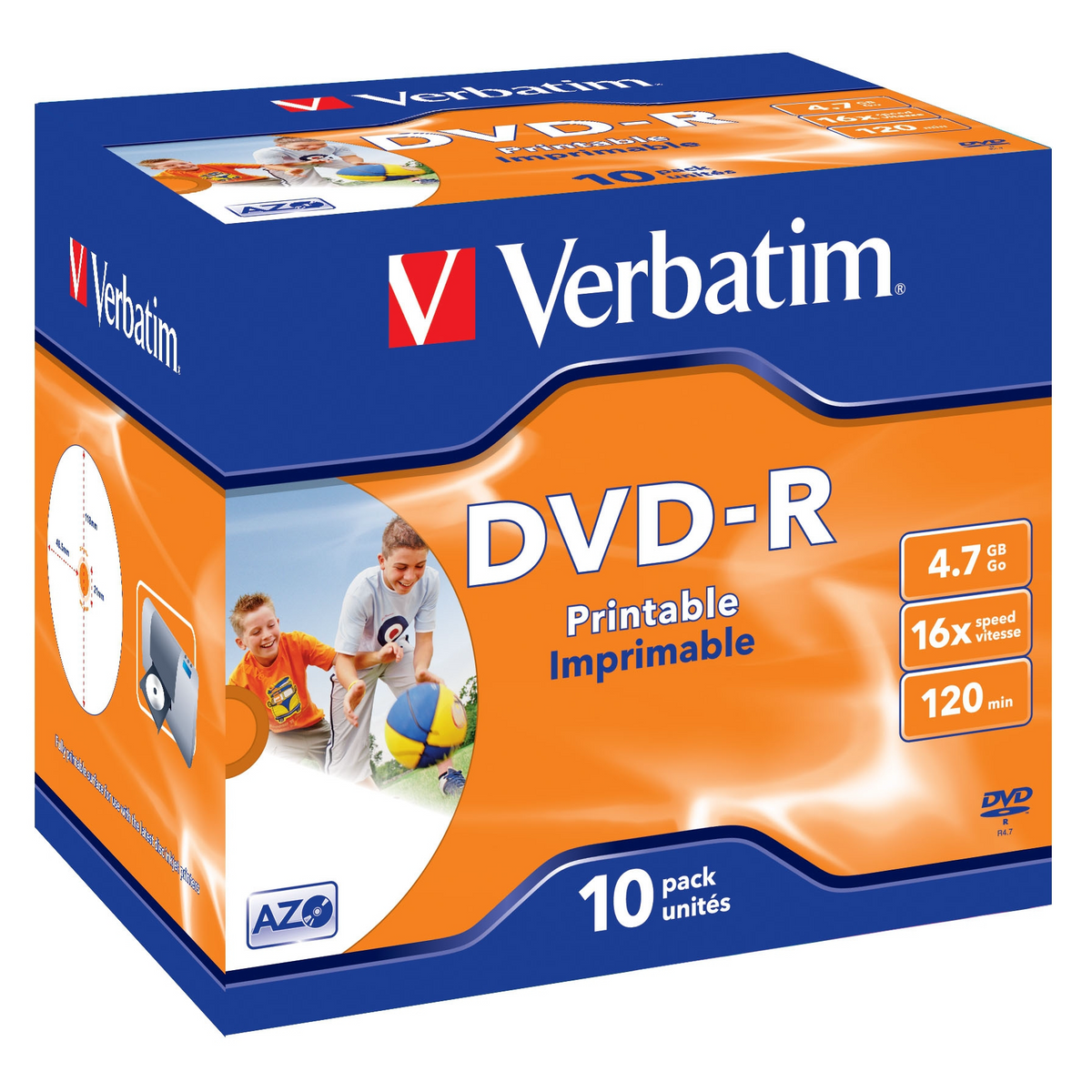 DVD-R Verbatim 4,7 GB pack de 10 unidades