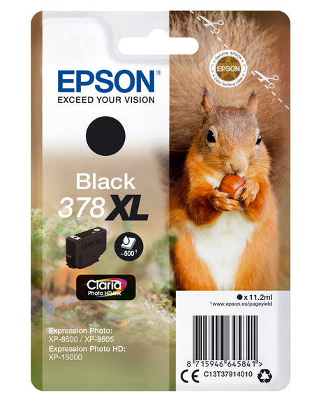 Cartucho Epson 378XL negro original Claria Photo HD, 11,2 ml
