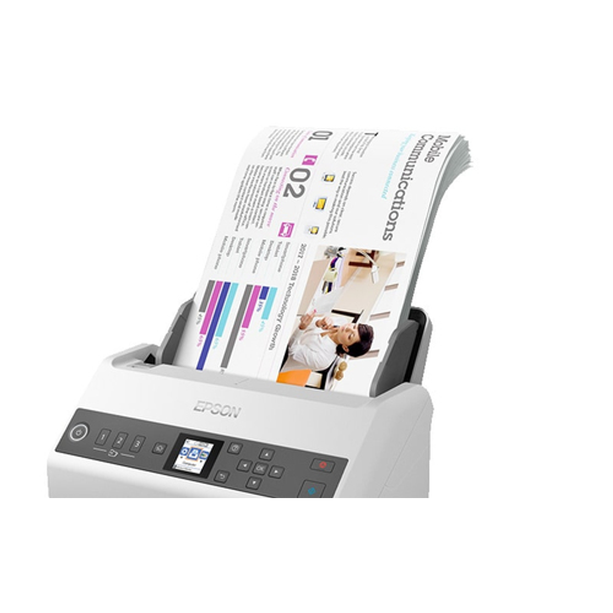 Escáner documental Epson WorkForce DS-730N - vista 3
