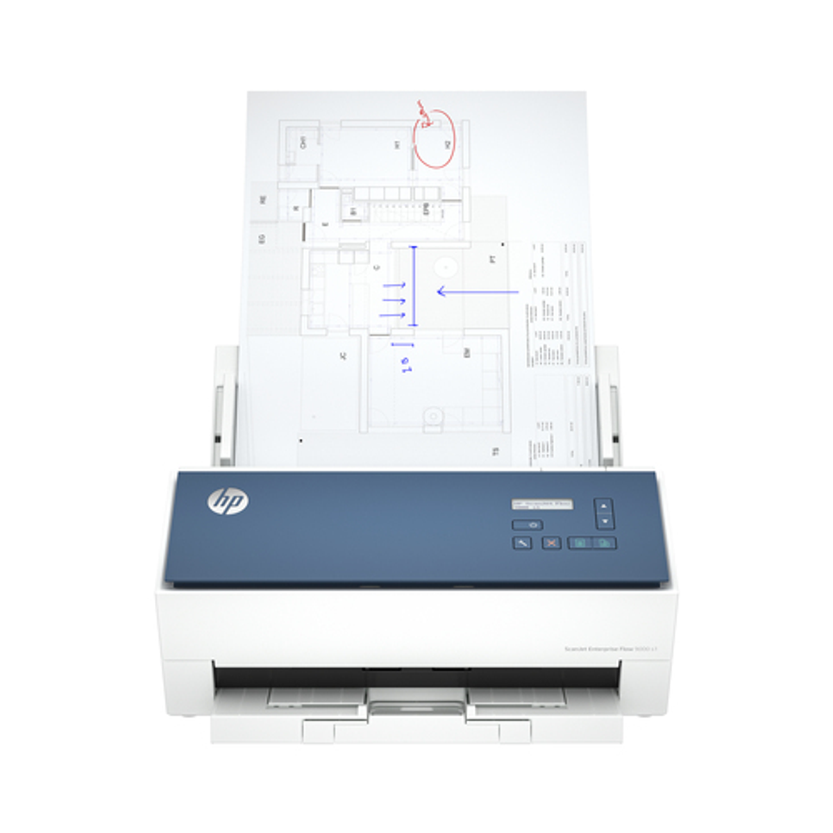 Escáner documental HP Enterprise Flow 9000 s1 A3 - vista 7