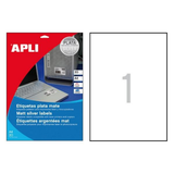 Etiqueta adhesiva Apli Plata 10071