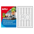 Etiqueta adhesiva Apli 35.6 × 16.9 mm Blanco 10199